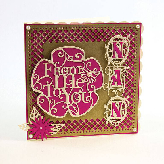 Wykrojnik - Tonic Studios - From Me To You napis ramka