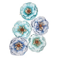 Kwiaty papierowe - Prima - Ocean Mist - 5szt