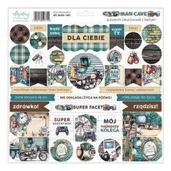 Arkusz elementów tekturowych - Mintay - Man Cave PL