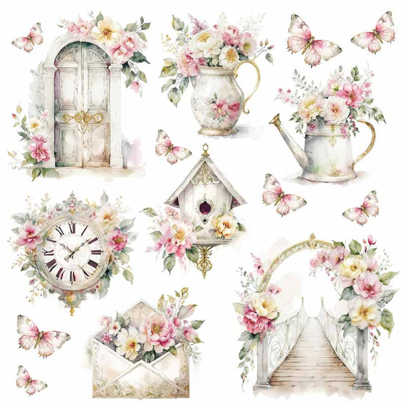 Zestaw papierów do scrapbookingu 20x20 - Scrapandme - Sunny Blooms