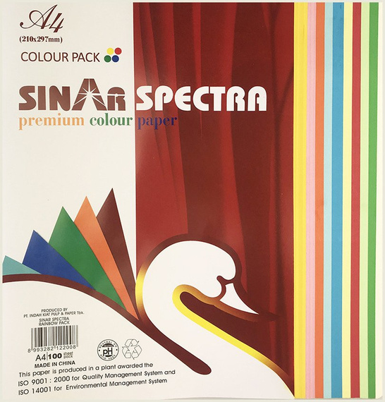 Papier kolorowy A4 mix - 100szt