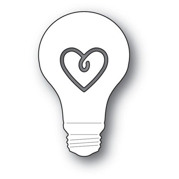 Wykrojnik - Poppystamps - Lovely Idea żarówka