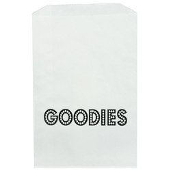Torebki papierowe 3szt. ok.15,9x23,5cm - "Goodies" na białym tle - Whisker Graphic