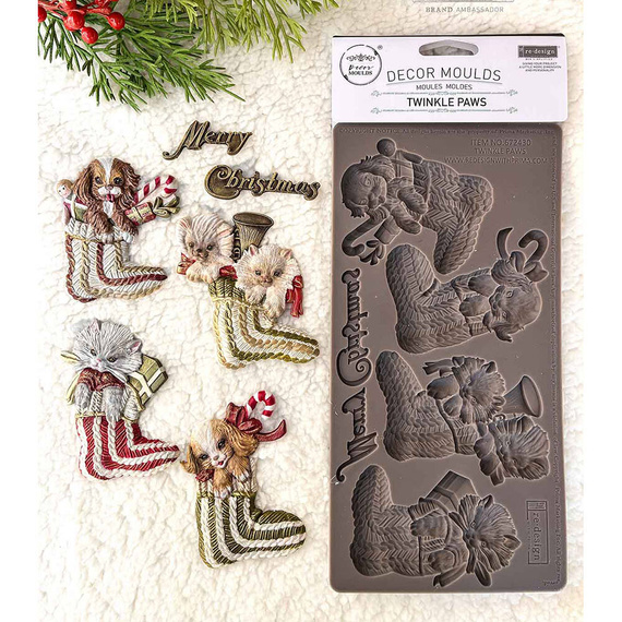 Foremka silikonowa - Prima - Twinkle Paws kotki i pieski w skarpetach