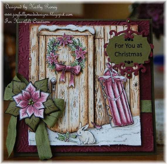 Stempel - Heartfelt - Festive Yuletide Doorway świąteczny wianek na drzwiach