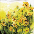 Serwetka do decoupage 33x33cm - Sunny wildflowers