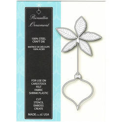 Wykrojnik - Memory Box - Poinsettia Ornament 99193 poinsecja bombka