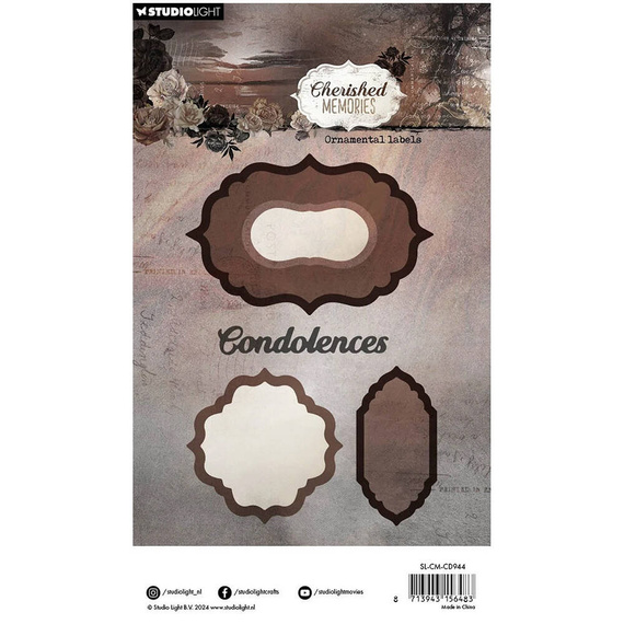 Wykrojnik do papieru - StudioLight - Ornamental labels ramki