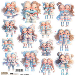 Naklejki papierowe - ScrapLove - Best Friends 1 przyjaciółki