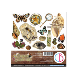 Zestaw papierów 15x15cm - Ciao Bella - Cabinet of curiosities