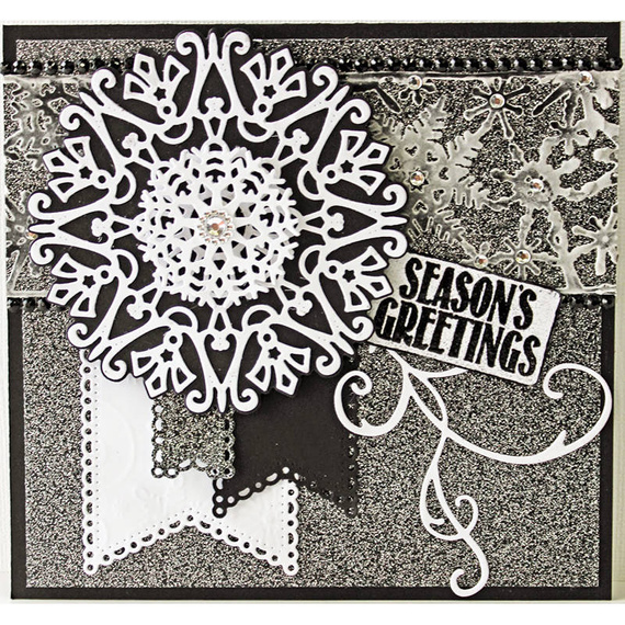 Wykrojnik - Cheery Lynn - Snowflake Doily w/Angel Wing - DL279 śnieżynkowa serwetka