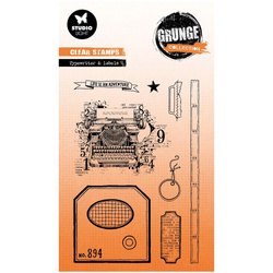 Stempel przezroczysty - StudioLight - Typewriter & Labels maszyna do pisania