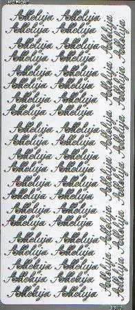 Naklejka ALLELUJA srebrna