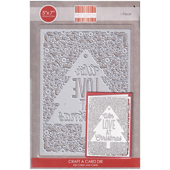 Wykrojnik - First Edition - Christmas Craft a Card - With Love / choinka