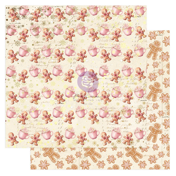 Zestaw papierów do scrapbookingu 30x30 - Prima - 25 & Peppermint