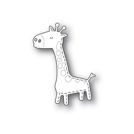 Wykrojnik - Poppystamps - Whittle Giraffe żyrafa