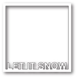 Wykrojnik - Poppystamps - Let It Snow Frame ramka