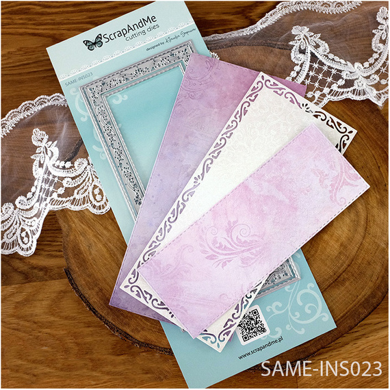 Wykrojnik do papieru - Scrapandme - Prostokąty - tło kartki