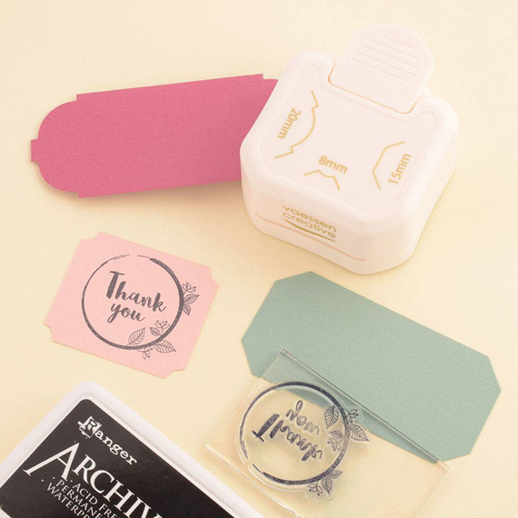 Dziurkacz ozdobny narożnikowy 3w1 - 8mm, 15mm, 20mm - Vaessen Creative