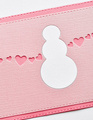 Wykrojnik - Poppystamps - Snowman Love - bałwanek serduszka
