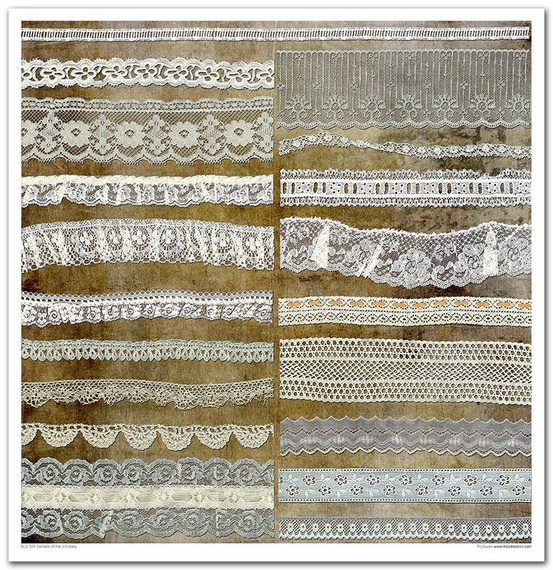 Zestaw papierów do scrapbookingu 30x30 - Secrets of the old diary vintage stare zdjęcia