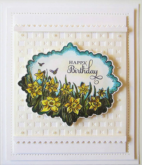 Wykrojnik - Creative Expressions - Filigree Artistry Diagonal Background