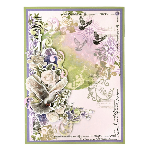 Maska mix media - StudioLight - Celestial flowers