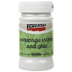 Klej i lakier do decoupage na tkaninie varnish & glue 100ml - Pentart