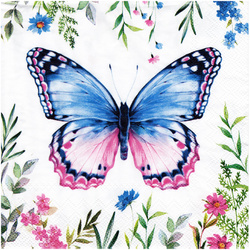 Serwetka do decoupage 33x33cm - Ylvie motyl