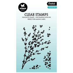Stempel przezroczysty - Studio Light - Flower tree gałązka z kwiatami