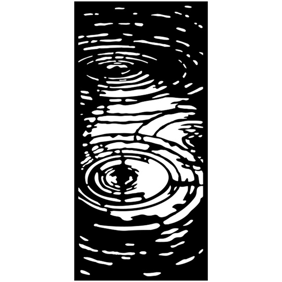 Szablon mix media 3D 12x25cm - Herbarium Silvae wodny wzór - Stamperia