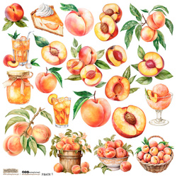 Naklejki papierowe - ScrapLove - Peach 1