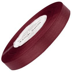 Wstążka satynowa bordowa 12mm - 32mb