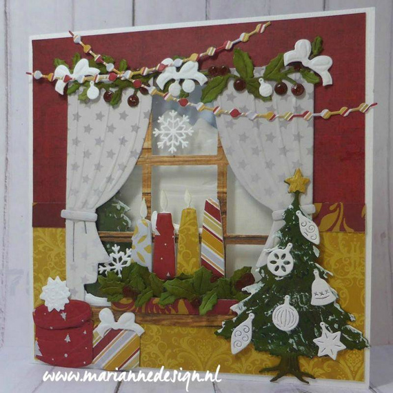 Wykrojnik - Marianne Design - Advent Candles - świece adwentowe