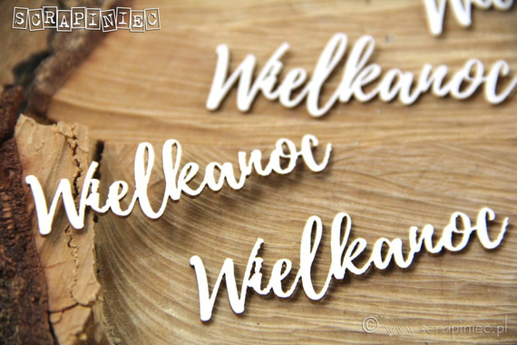 Tekturka - Wielkanoc 01 - zestaw 5 napisów - Scrapiniec