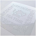 Maska / szablon 16x16cm - Tea Time