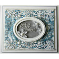 Wykrojnik - Creative Expressions - Peeking Snowflake CED3022 - ramka śnieżynki napis Let it snow