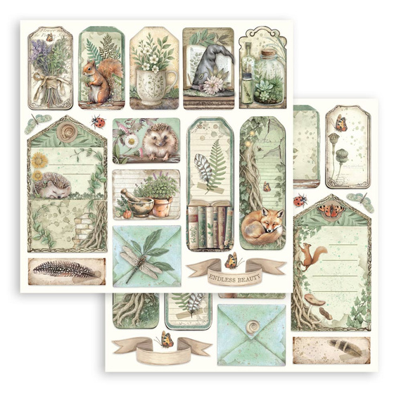Zestaw papierów do scrapbookingu 30x30 - Herbarium Silvae - Stamperia