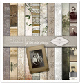 Zestaw papierów do scrapbookingu 30x30 - Secrets of the old diary vintage stare zdjęcia
