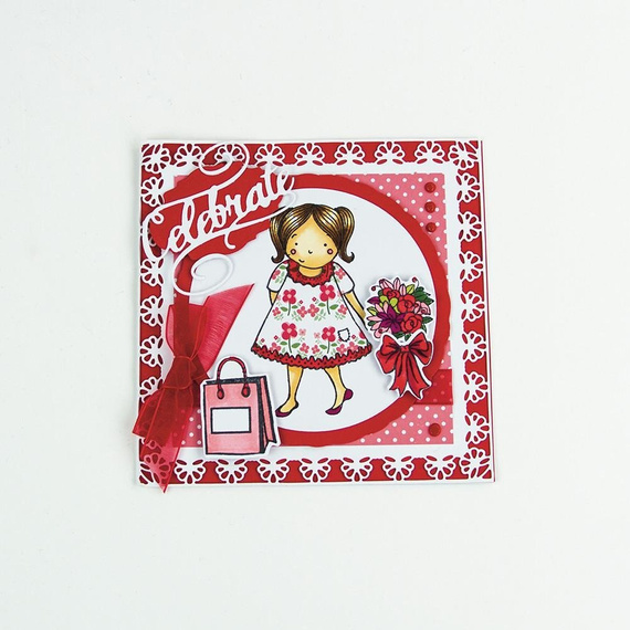 Stempel + wykrojnik - Tonic Studios - Accessory Set 2 czapeczka korona kokarda