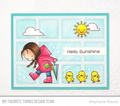 Stempel - My Favorite Things - Rain or Shine - dziewczynki z parasolkami