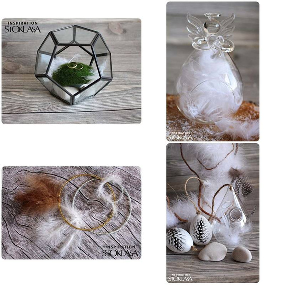 Piórka strusie pomarańczowe 9-16cm