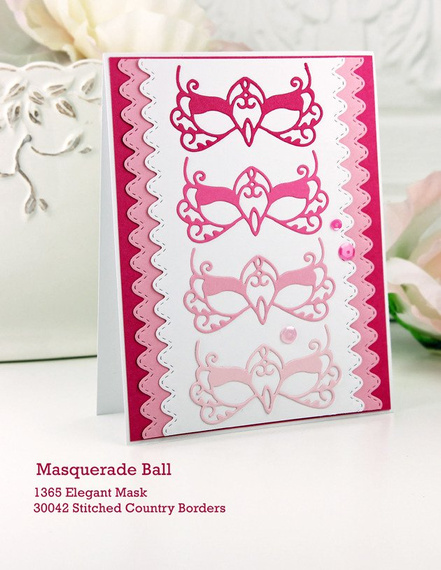 Wykrojnik - Poppystamps - Elegant Mask maska karnawałowa