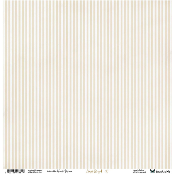 Papier do scrapbookingu 30x30 - ScrapAndMe - Simple Story 4 09/10
