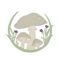 Wykrojnik Sizzix Thinlits - Mushroom Wreath - Grzyby