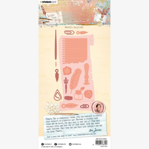 Wykrojnik - StudioLight - Writer's collection papirus pióro kałamarz