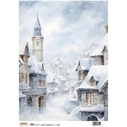 Papier ryżowy A4 - Scraplove - Snow Winter 14 - Śnieżna zima