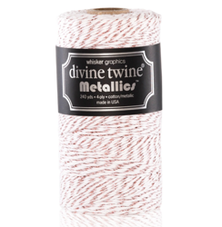 Sznurek - Metallic Rose Gold - Divine Twine - 1 m