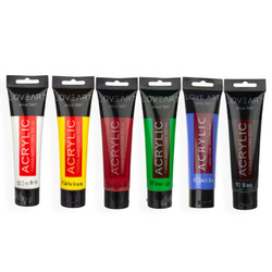 Farby akrylowe LOVEART 6 x 100ml - podstawowe kolory