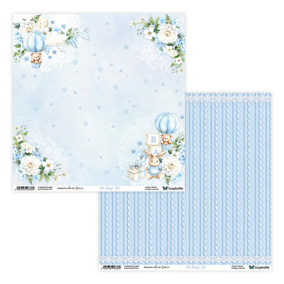 Zestaw papierów do scrapbookingu 20x20 - Scrapandme - Oh, Baby